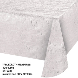 Opalescent White Table Cover| General Entertaining
