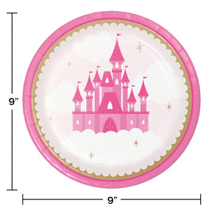 Princess Party 9in Paper Plates 8ct | Kid's Birthday