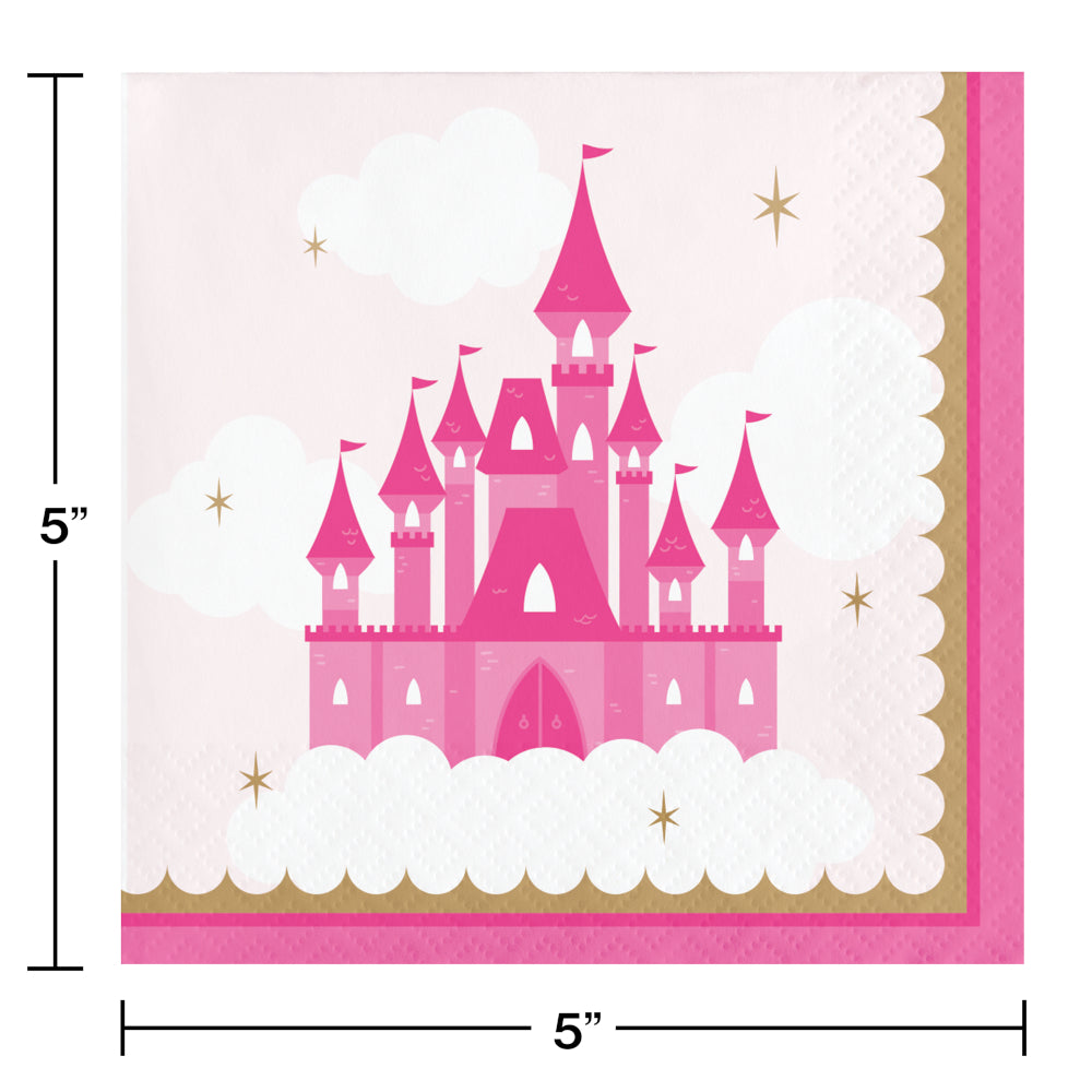 Princess Party Beverage Napkins 16ct | Kid's Birthday