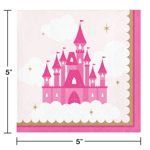 Princess Party Beverage Napkins 16ct | Kid's Birthday