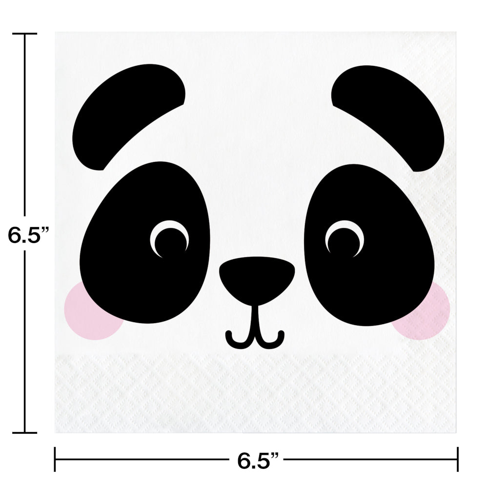 Safari Animals Panda Luncheon Napkins | Kid's Birthday