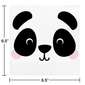 Safari Animals Panda Luncheon Napkins | Kid's Birthday