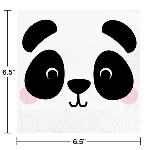 Safari Animals Panda Luncheon Napkins | Kid's Birthday