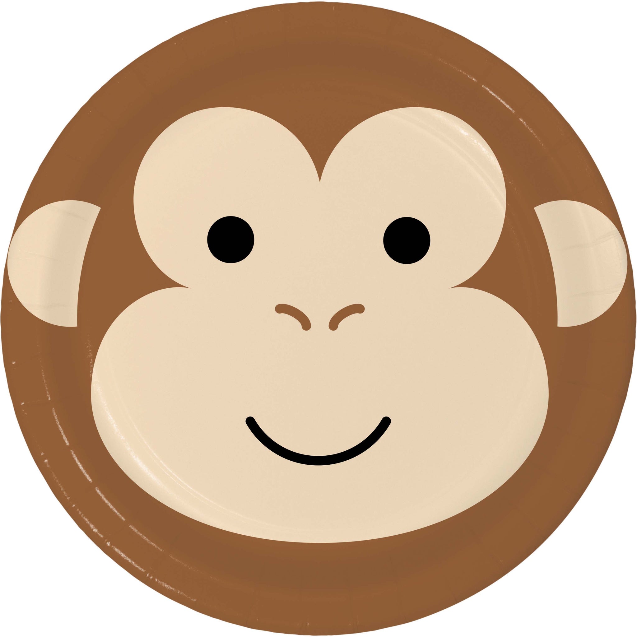 Safari Animals Monkey Paper Cake Plates 7in | Kid's Birthday