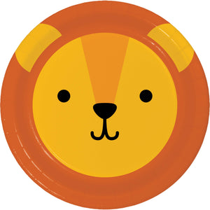 Safari Animals Lion Paper Cake Plates 7in | Kid's Birthday