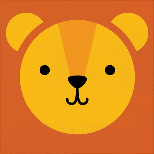 Safari Animals Lion Luncheon Napkins 16ct | Kid's Birthday