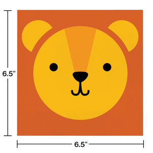 Safari Animals Lion Luncheon Napkins 16ct | Kid's Birthday