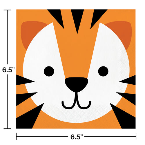 Safari Animals Tiger Luncheon Napkins 16ct | Kid's Birthday