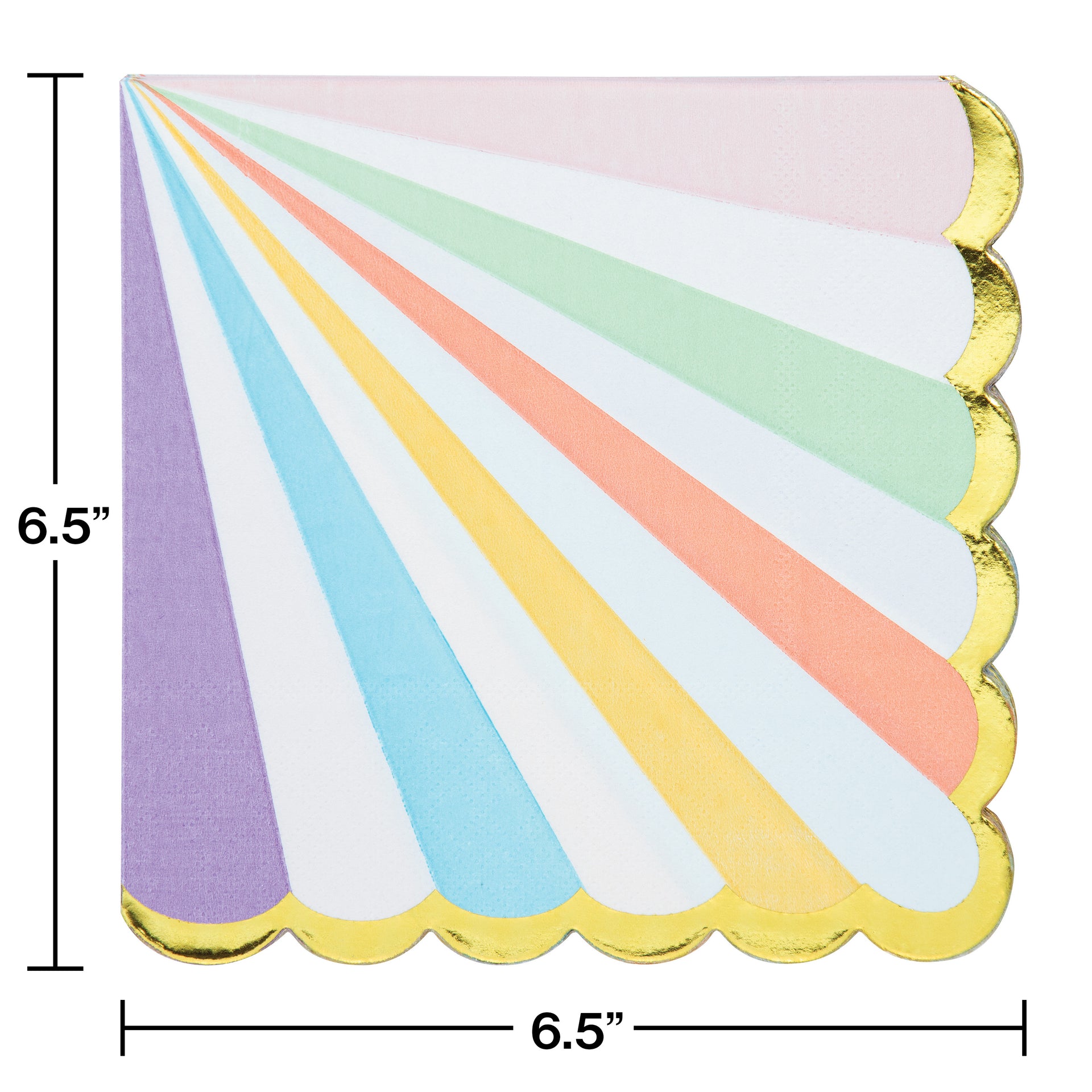 Pastel Celebrations Lunch Napkins 16ct | General Entertaining