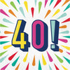 40 Birthday Burst Luncheon Napkins 16ct  | Milestone Birthday