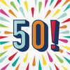 50 Birthday Burst Luncheon Napkins 16ct  | Milestone Birthday