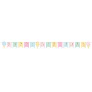 Ice Cream Happy Birthday Banner | Kid's Birthday