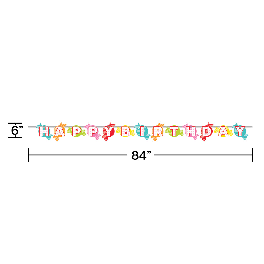 Candy Shop Happy Birthday Banner 7ft | Kid's Birthday