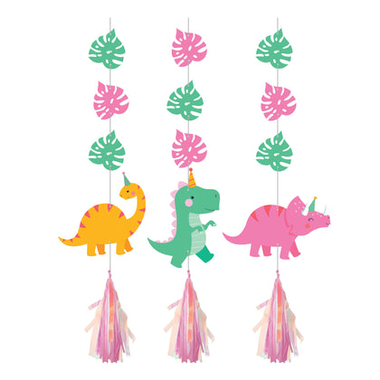 Dinosaur Friends Party Hanging Cutout Decorations | Kid's Birthday