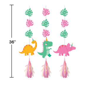 Dinosaur Friends Party Hanging Cutout Decorations | Kid's Birthday