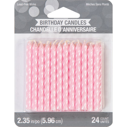 Pink Candles 24ct  | Candles