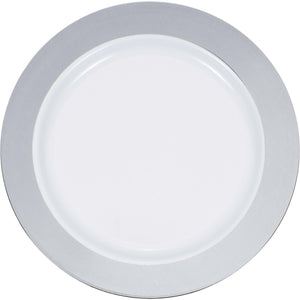 Silver Lined 10" Plastic Plates 10ct | General Entertaining