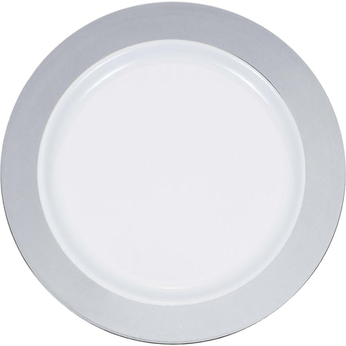 Silver Lined 10" Plastic Plates 10ct | General Entertaining