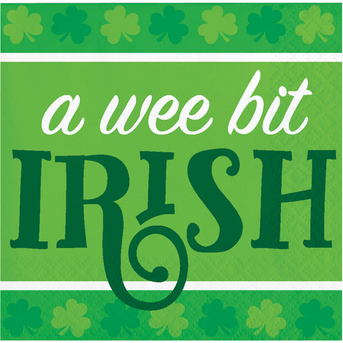 A Wee Bit Irish Beverage Napkins 16ct | St. Patrick's Day