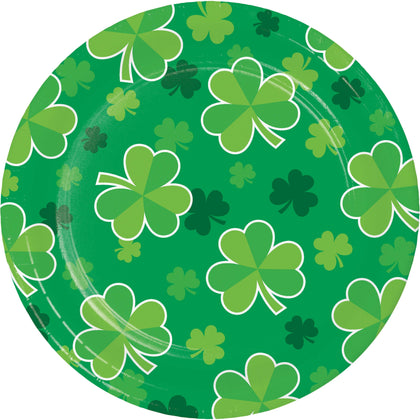 7in Clover Plates 8ct | St. Patrick's Day