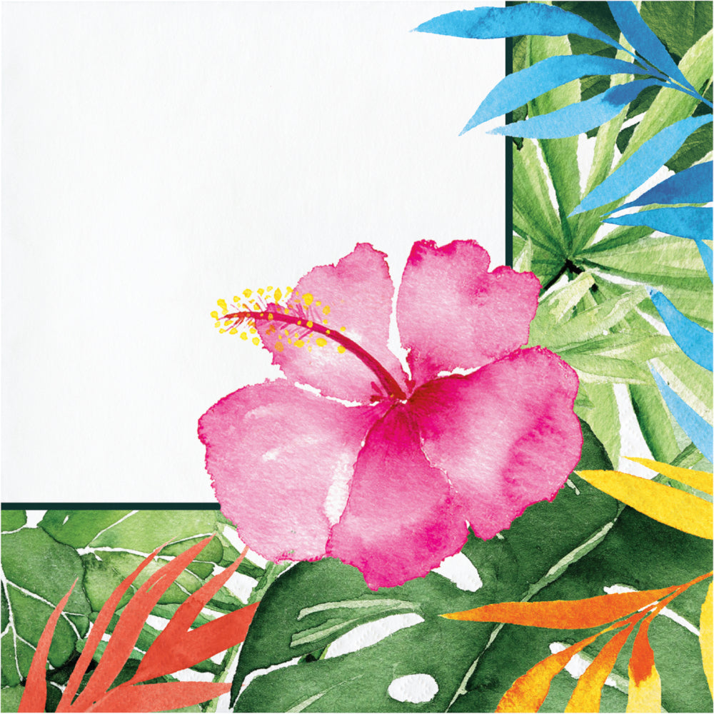 Tropical Floral Luncheon Napkins 16ct | Summer