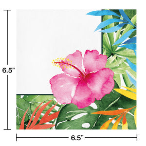 Tropical Floral Luncheon Napkins 16ct | Summer