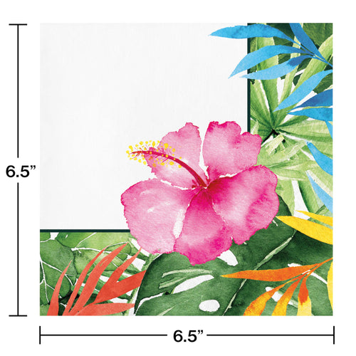 Tropical Floral Luncheon Napkins 16ct | Summer