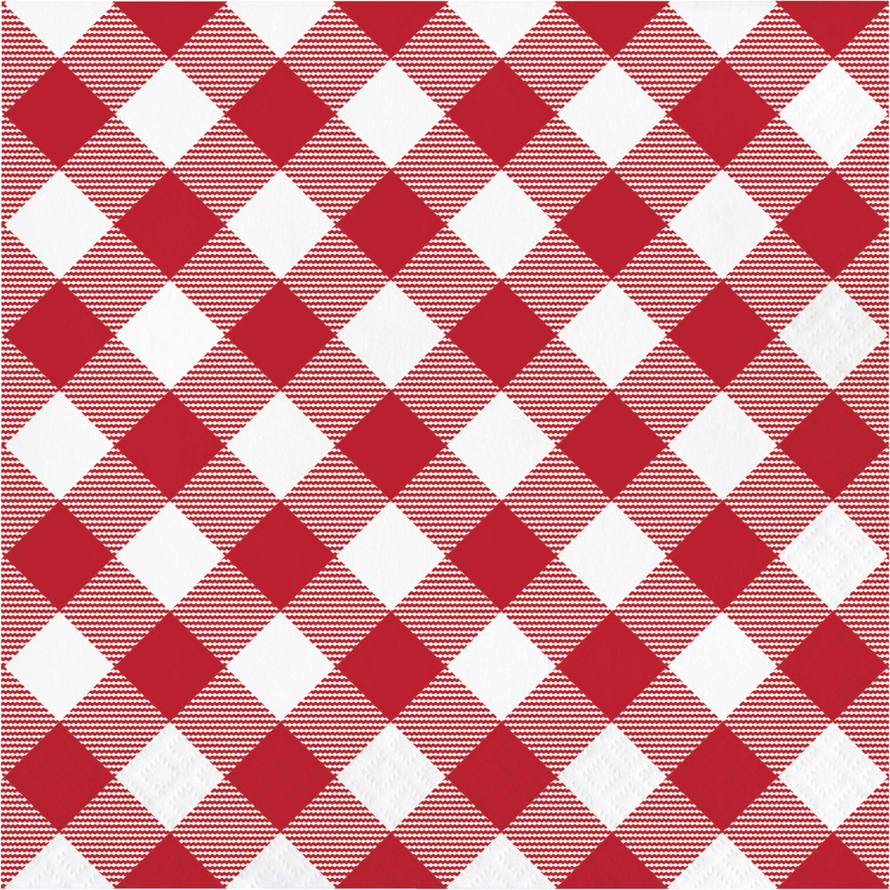 Classic Picnic Gingham Lunch Napkins 16ct | Summer