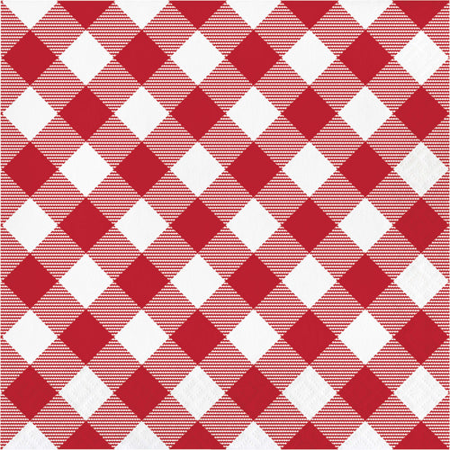 Classic Picnic Gingham Lunch Napkins 16ct | Summer