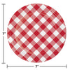 Classic Picnic Gingham 7in Plates 8ct | Summer