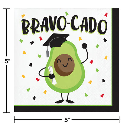 Fun Bravocado Beverage Napkins 16ct | Graduation