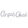 Silver Congrats Grad Balloon Banner | Graduation