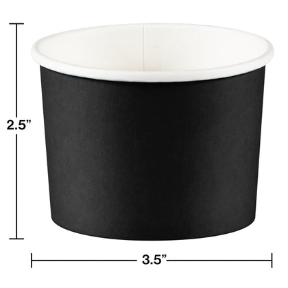 Black Velvet Paper Treat Cups 8ct | Solids