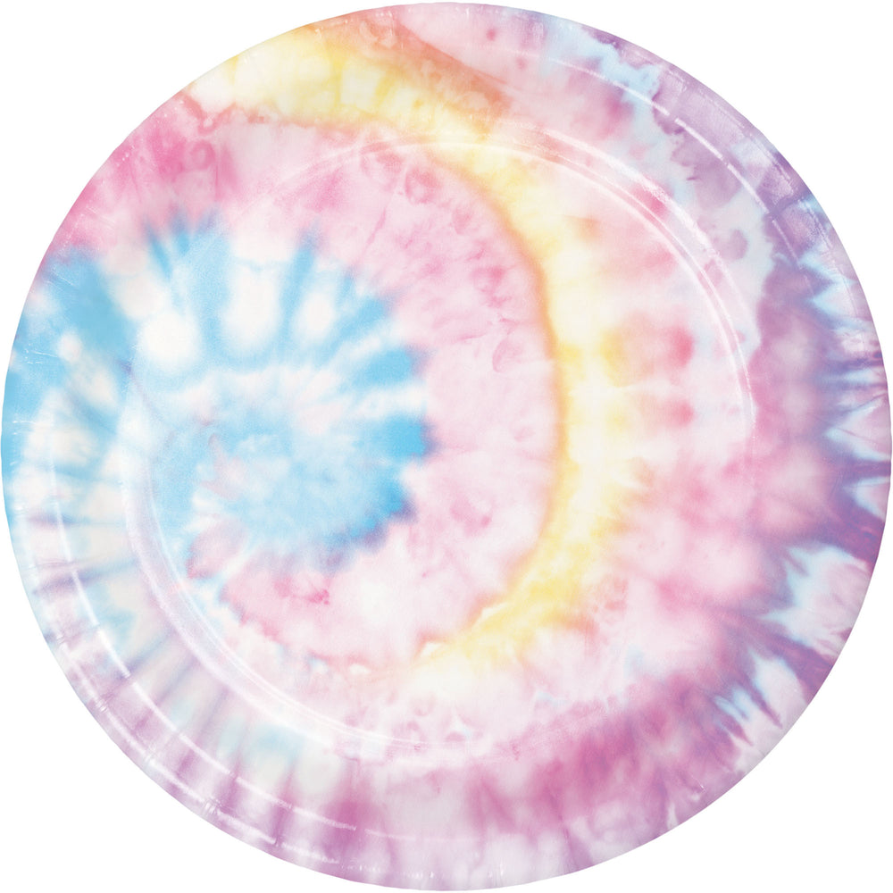 Tie Dye Party 9in Plates 8ct | Kid's Birthday