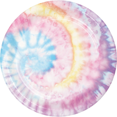 Tie Dye Party 9in Plates 8ct | Kid's Birthday