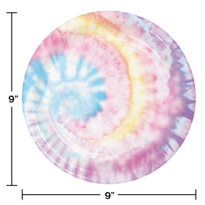 Tie Dye Party 9in Plates 8ct | Kid's Birthday