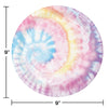 Tie Dye Party 9in Plates 8ct | Kid's Birthday