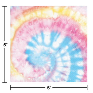 Tie Dye Party Beverage Napkins 16ct | Kid's Birthday