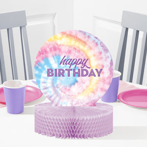 Tie Dye Party Honeycomb Centerpiece | Kid's Birthday