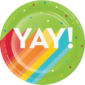 Yay 7in Cake Plates 8ct | Generic Birthday