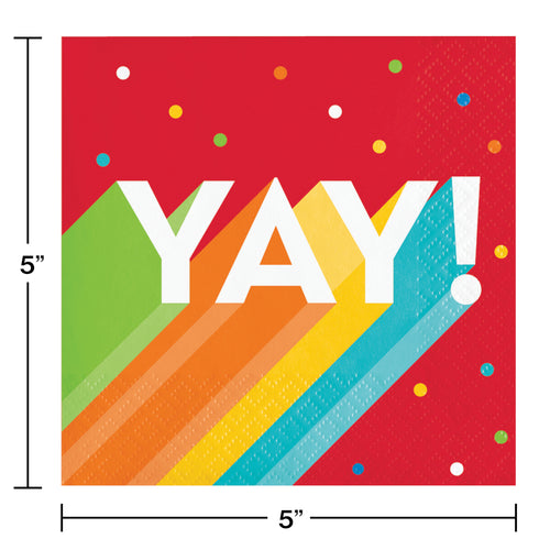 Birthday Bash Beverage Napkin 16ct | Generic Birthday