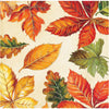 Vibrant Leaves Beverage Napkins 16ct | Fall