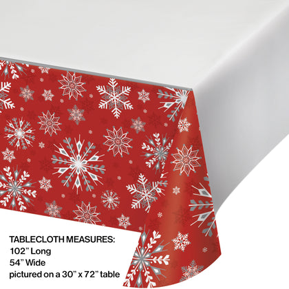 Winter Snowflakes Paper Table Cover | Christmas