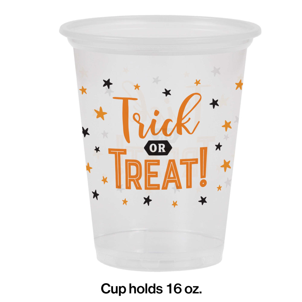 16oz Trick or Treat Plastics Cups 8ct | Halloween