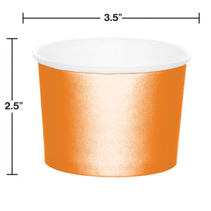 Sun Kissed Orange Paper Treat Cups 8ct | Solids