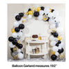 Black, White & Gold Balloon Garland Kit | Balloons