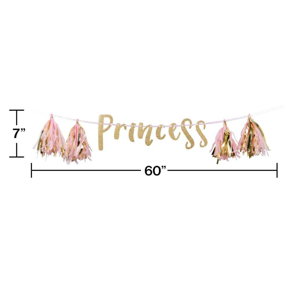 Princess Party Tassel Banner | Kid's Birthday