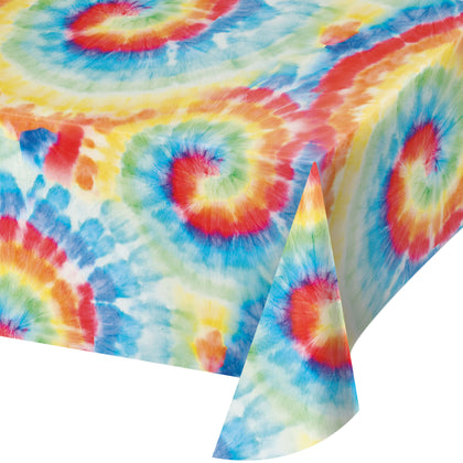 Tie Dye Swirl Table Cover | General Entertainment
