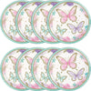 Butterfly Shimmer 9in Paper Plates 8ct | Kid's Birthday