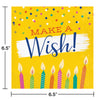 Festive Cake Luncheon Napkins 16ct | Generic Birthday